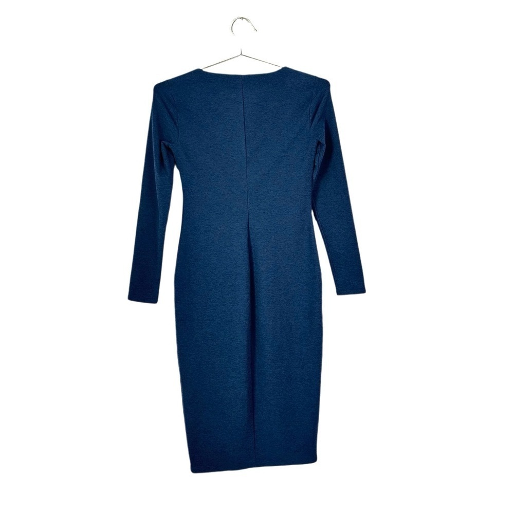 Beyond Yoga BLUE Impress Space Dye Long Sleeve Midi Dress Size S - Picture 5 of 6